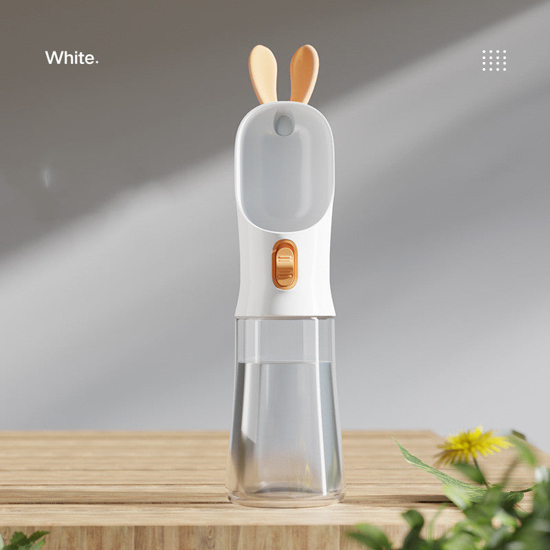 Dog Water Bottle - 2-in-1 Food Storage and Drinking Bottle for Pets